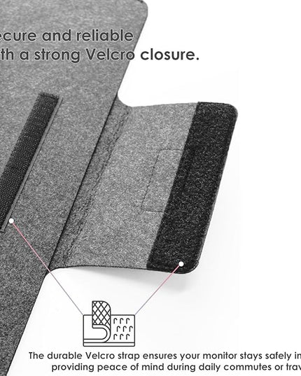 Kado 15.6 Inch Portable Monitor Case Sleeve Bag Made for Sceptre Kado MNN KYY InnoView Yxk ForHelp AYY VisionOwl Yodoit Uperfect ViewSonic ASUS Dell Lenovo 15.6" Portable Display Monitors 15.55"x9.25"
