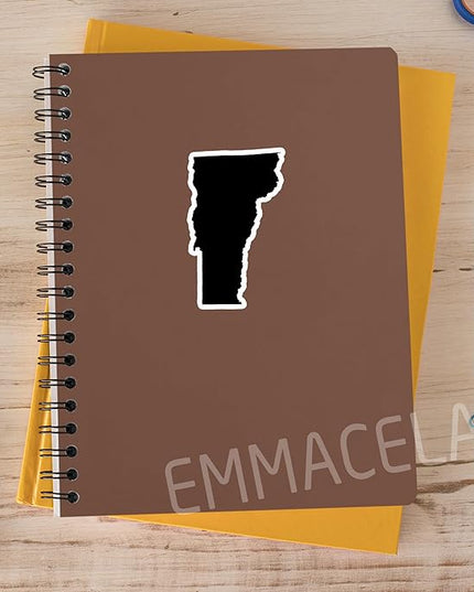 (3PCS) Vermont State Map Stickers, US State Stickers - Waterproof Vinyl Decals for Tumblers, Water Bottles, Laptops, Books, Scrapbooks, Great for Vermont Lovers 3 x 1.8 Inch