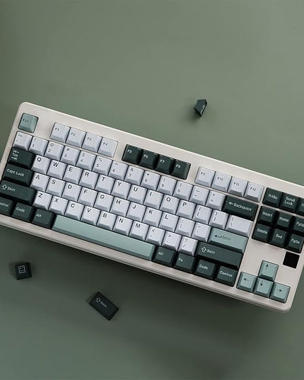 Sumgsn 172 Keys Doubleshot Keycaps Cherry Profile Botanical Keycaps Set Fit for 61/64187/104/108 Cherry Mx Switches Mechanical Keyboard