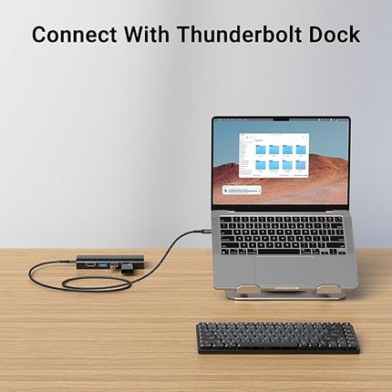 USB Data Cable(3.3FT, 2packs) 80Gbps Data Transfer, Bandwidth for 16K/Dual 8K, 240W, Braided USB C Video Cable Compatible Thunderbolt 4/5, SSD, MacBook M4 Pro,Dock,eGPU/USB 4 Monitor