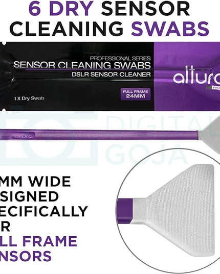Altura Photo Professional Camera Cleaning Kit for Full Frame DSLR & Mirrorless Cameras - Lens and Sensor Cleaner - Includes Case, Spray, Swabs, Blower, Brush, Tissue Paper