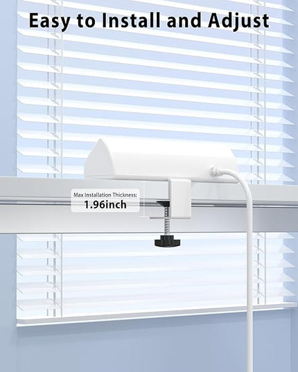 Jgstkcity Desk Clamp Power Strip,45W Fast Charging Station,4 USB-C,4 USB-A,Desk Mount Surge Protector,1875W Extension Cord with Multiple Outlets,ETL Listed,for Home Office Dorm Room,White,6 FT