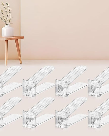 Shoe Slots Organizer for Closet,8PACK Shoe Stacker Shoes Rack Organizer for Closet Space Saver Storage Shoe Holder Organization(Transparent)