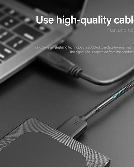 1TB External Hard Drive Ultra Slim Portable HDD-USB 3.0 USB-C for PC, Mac, Laptop, PS4, Xbox one,Xbox 360