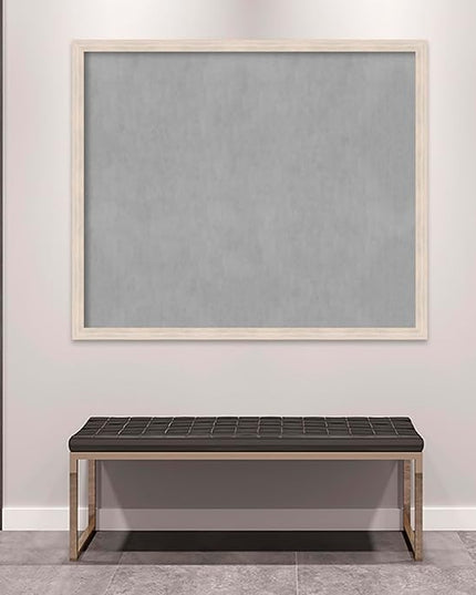 Amanti Art White Framed Magnetic Board 43x51 Oversize Vision Board for use with Magnets, 100% Metal Sheet to Display Items as Office Decor or for Home Organization in mudroom, Kitchen or Kids Room