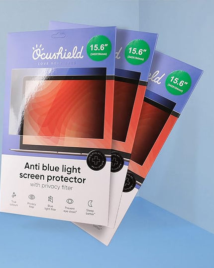 Ocushield 21” (16:10) Premium Anti Blue Light Screen Protector with Privacy Filter for Laptops and Computer Monitors - Anti-Glare - Easy Install - Anti-Fatigue