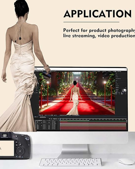 Cream Photography Backdrop for Photoshoot, Photo Backdrop Curtain, Perfect Cream Backdrops for Party Portrait Photoshoots Video Studio 10FTx20FT