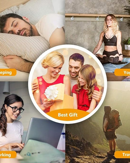 Sound Machine Easysleep White Noise Machine with 25 Soothing Sounds and Night Lights with Memory Function 32 Levels of Volume and 5 Sleep Timer Powered by AC or USB for Sleeping Relaxation (White)