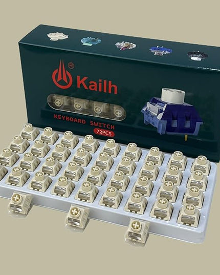 Kailh Box Ice Cream PRO MAX Switches for Mechanical Keyboard,5-pin Linear/45gf/Pre lubed/upgrated POM Material/Stronger Reboud Switches(Ice Cream PRO,72pcs)