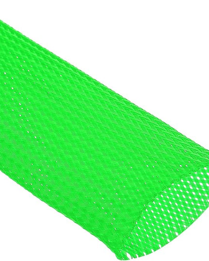 uxcell Expandable Sleeving,2 3/4-inch 10ft Cable Sleeve, Green