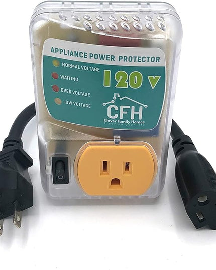 Heavy Duty 20-Amp 2400-Watt Appliance Surge Protector Smart Circuit Plug with Outlet Saver Power Cord