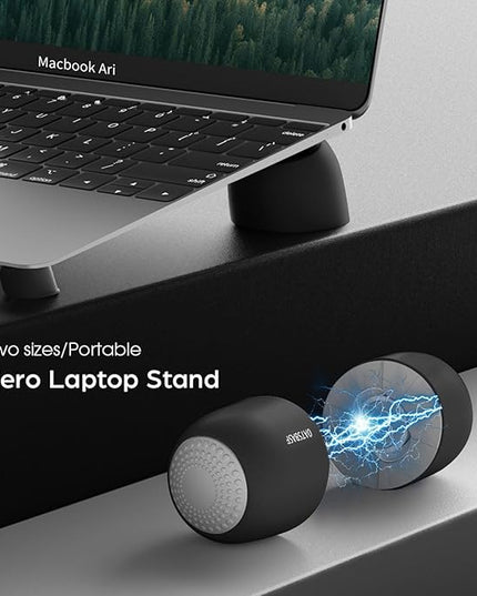 Laptop Risers for Desk, Mini Laptop Cooling Stand, Magnetic Pads Keyboard Riser, Ergonomic Laptops Feet, Compatible with MacBook Air Pro, with Dell, with HP, More 10-15.6” Laptops