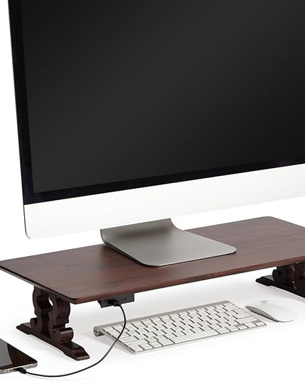Anji Mountain Monitor Stand - Desktop Organizer & Laptop Riser, Ergonomic Monitor Riser, Space-Saving Monitor Stand for Desk, Durable Construction, Easy Assembly, Ideal for Home & Office