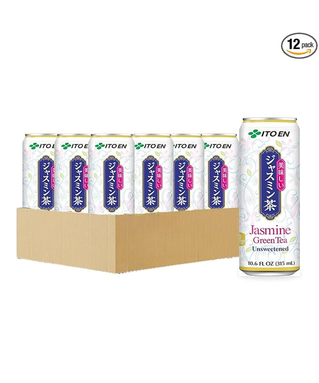 Ito En Jasmine Green Tea, Unsweetened, 10.6 Ounce (Pack of 12)