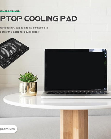 Gadpiparty Gaming Laptop Cooling Pad Laptop Stand for Desk with Quiet Fans Multipurpose Notebook Holder Compatible with Tablets for Home and Office Use