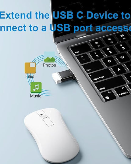 USB to USB C Adapter 10 Pack,USB to USB-C Adapter,USB Type C Male Female Adaptor,USBA Converter for iPhone 16 15 14,MacBook Pro,iPad,Car Charger,Black