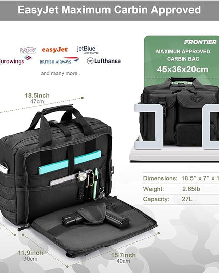 Stypos Tactical Messenger Bag Briefcase for Man Military Laptop Bag 14 Inch/15.6 Inch /17.3 Inch Messenger Shoulder Work Bag