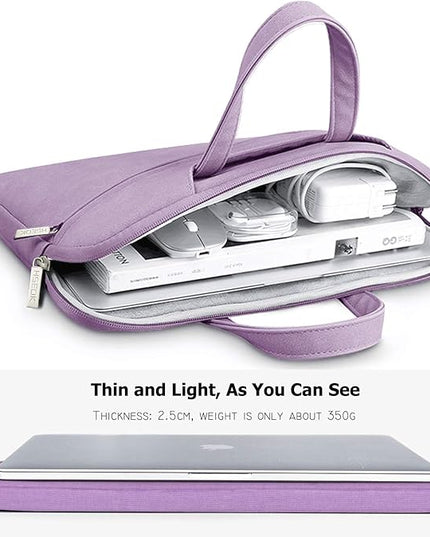 Hseok 17.3 Inch Laptop Shoulder Bag for Most 17.3" Dell Asus HP Lenovo Notebooks, Purple