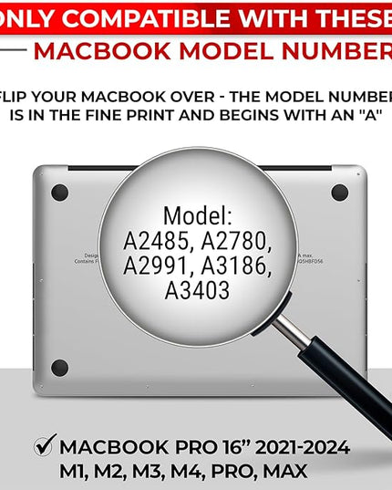 SightPro Magnetic Privacy Screen for MacBook Pro 16 Inch (2021-2024, M1, M2, M3, M4, Pro, Max) Removable Laptop Privacy Filter Shield and Protector