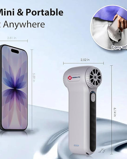 Seauto Electric Air Duster, 110,000 RPM Brushless Motor, Cordless Compressed Air Can Alternative, 3-Gear Powerful Blower for Computer Keyboard, PC Cleaning,Full-Size Appliance,Car,Home and Outdoor