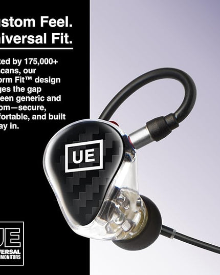 UE 350 Universal in-Ear Monitors, Triple Driver Stage Monitors with Exceptional Headroom for Musicians & Audio Engineers, 1 Pair
