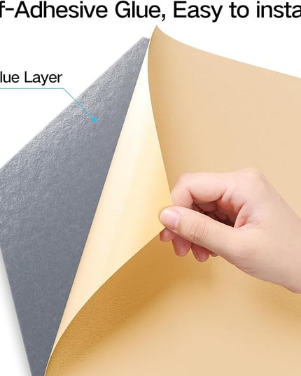 22 Pack Self-adhesive Acoustic Panels 12" X 10" X 0.4" - Sound Proof Foam Panels with High Density, Stylish Hexagonal Design, Flame Resistant, Absorb Noise and Eliminate Echoes(Smoky Gray)
