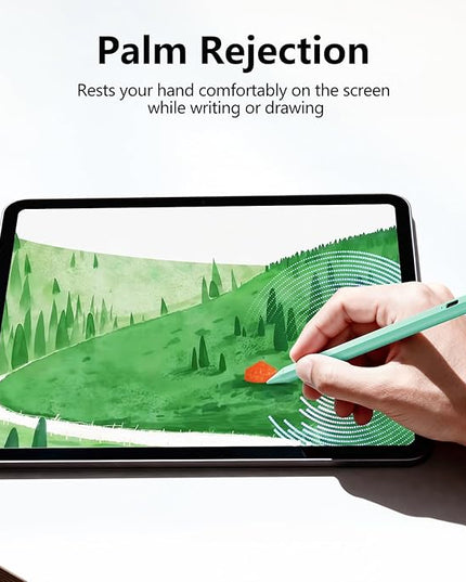 Stylus Pen for iPad 6th-11th Generation-2X Fast Charge Active Pencil Compatible with 2018-2025 Apple iPad Pro 11"/12.9"/M4,iPad Air 3/4/5/M2/M3,iPad mini 5/6 Gen-Green