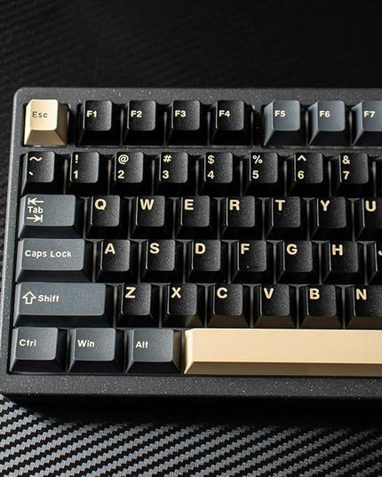 Sumgsn 173 Keys Doubleshot Keycaps Cherry Profile Apes Keycaps Set 7u Spacebar Fit for 61/64/87/104/108 Cherry Mx Switches ISO ANSI Layout Mechanical Keyboards Alice Keyboards