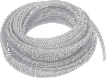 uxcell PET Expandable Sleeving 20ft 1/4" Gray Cable Management Sleeve Cord Organizer for Wrap Protect Cable