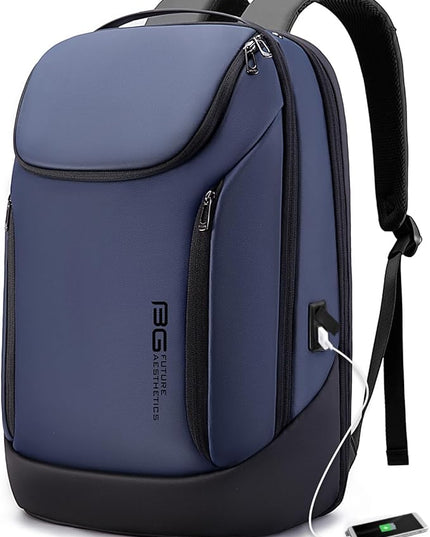 BANGE Business Smart Backpack Waterproof fit 15.6 Inch Laptop Backpack with USB Charging Port,Travel Durable Backpack