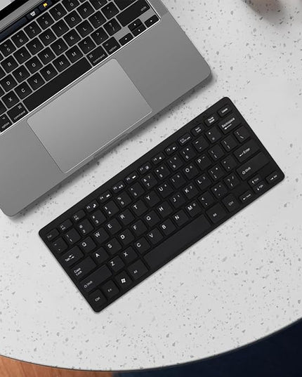 Compact Quiet Keyboard for Laptop, USB Lightweight Keypad - Portable Ultra-Slim Typing Device for Laptop Tablet Men Women
