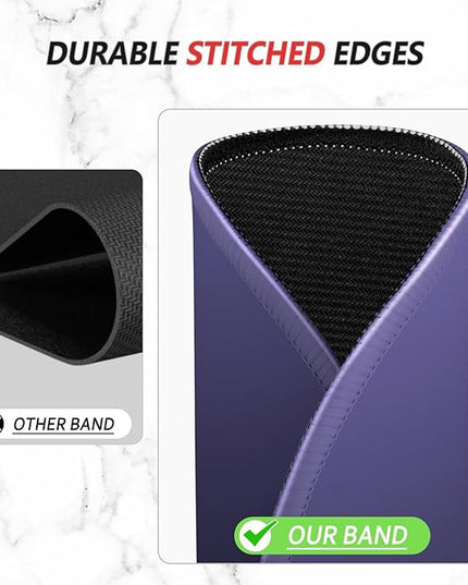 ITNRSIIET Mouse Pad Non-Slip Rubber Base Smooth Surface Stitched Edges Waterproof Durable Compatible with All Mice for Office & Gaming, Desk Accessory, Diameter 8.7 inch, Violet Gradient