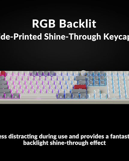Keychron Q6 Max QMK/LAUNCHER Wireless Bluetooth/2.4 GHz/USB-C Wired Custom Mechanical Keyboard, Full Size Programmable Knob RGB Backlit Hot-Swappable Gateron Brown Switch for Mac Windows Linux - White