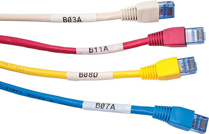 Brady Authentic (M21-1500-427) Self-Laminating Wire Wrap for Control and Electrical Panels, Datacom Cables, Black on White- For M210, M210-LAB, M211, BMP21-PLUS and BMP21-LAB Printers, 1.5" W 14' L