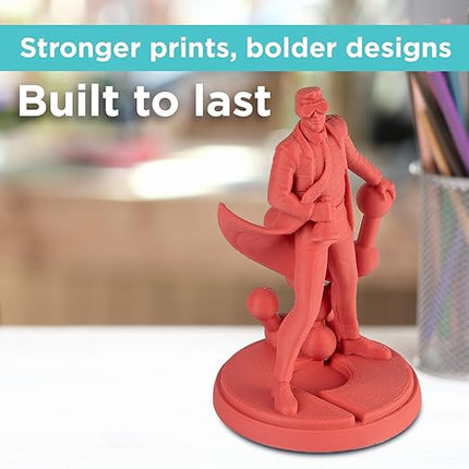 Polymaker PLA PRO Filament 1.75mm 1kg, Tough & High Rigidity Light Red 3D Printing Filament, PolyLite PLA PRO 3D Printer Filament 1.75mm, Print with Most 3D Printers