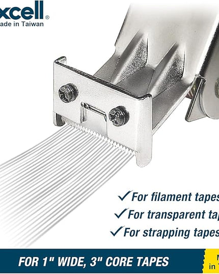 Excell Packing Tape Dispenser (1" Wide) Hand Held Tape Dispensers, Strapping Tape Dispensers Use for Home, Office, Store and Warehouse