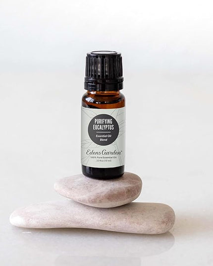 Edens Garden Purifying Eucalyptus Essential Oil Blend- 100% Pure Premium Grade, Undiluted, Natural, Therapeutic, Aromatherapy, The Best for Diffusing, Skin, Hair, Humidifiers 10 ml (.33 fl oz)