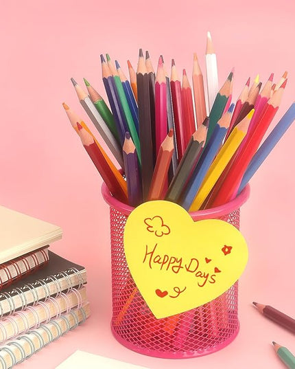 SIMONA Heart Shape Sticky Notes 8 Color Bright Colorful Sticky Pad 75 Sheets/Pad Self-Sticky Note Pads