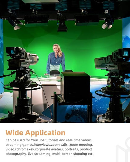 7.87ft x 13.12ft Large Green Screen Backdrop with Stand, Foldable Frame for Group Photo Backdrop, YouTube Creators, Streamers, Studio Photography, Video Shooting, Live Streaming & Gaming
