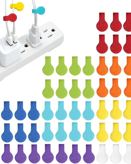 Wrap-It Storage - Mini Multi-Color Cable Labels (60 Pack) - Colorful Charger & Wire Labeler