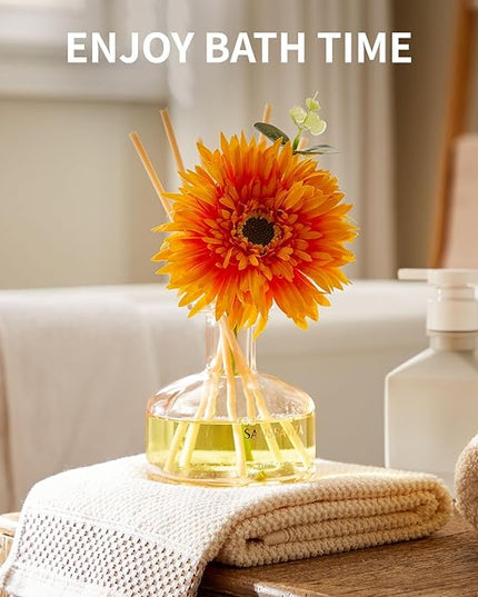 Reed Diffusers Set Grapefruit Scent, 7.10 oz Diffusers for Home with 7 Diffuser Sticks, Reed Diffuser for 120 Days, Perfect for Bathroom, Shelf Decor, Air Fresheners