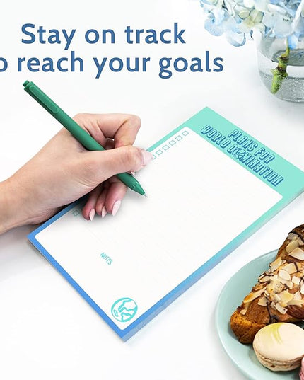 2 Funny To Do List Notepads - Set of Two 50 Sheet 5.5 x 8.5” Note Pads for Daily and Weekly Tasks, Planner Organizer, and Checklists - Fun Coworker Gifts, Humorous Office Supplies to Track Tasks