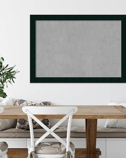 Amanti Art Black Framed Magnetic Board 28x40 Large Vision Board for use with Magnets, 100% Metal Sheet to Display Items as Office Decor or for Home Organization in mudroom, Kitchen or Kids Room