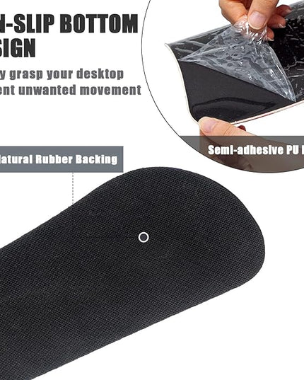 RICHEN Keyboard Wrist Rest and Mouse Pad with Wrist Support, Memory Foam Set for Gaming and Office, Comfortable & Lightweight for Easy Typing & Pain Relief (Pink Butterfly)
