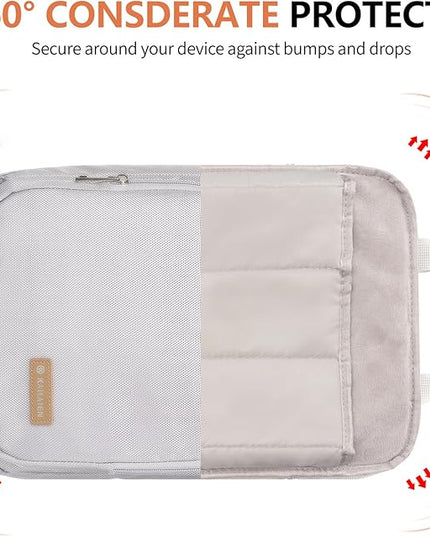 13.3-14 Inch Laptop Sleeve Bag, Laptop Bag for 14'' MacBook Pro M4 2024,14'' MacBook Pro M3&M2&M1 2023/2021, 13.6/13'' New MacBook Air M3/M2 2024/2022,Tab S8 Ultra 14.6",with Shoulder Strap(Silver)