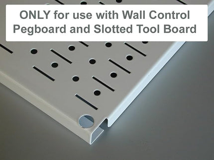 Wall Control Pegboard Spray Can Holder Bracket and Aerosol Can Organizer Pegboard and Slotted Tool Board - Red