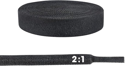 3/8" - 18 feet Cable Management Sleeving, 2:1 Fabric Heat Shrink Braided Sleeve Protector Cover Cable/Wire/Irregular Shape Hose