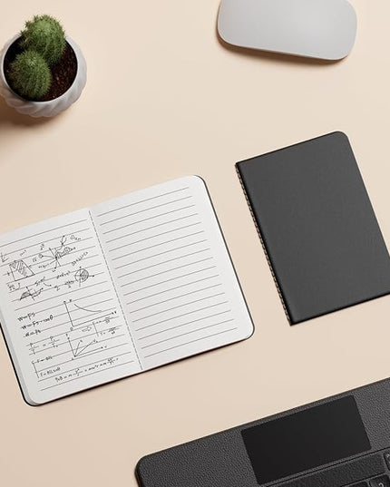 Lined Pocket Notebooks, 20 Pack Small Notebook Bulk, 3.5x5.5 inch, A6 Size Thick 80GSM College Ruled Paper, Black Cover Mini Journal for Men, Women, Journaling & Business Notes