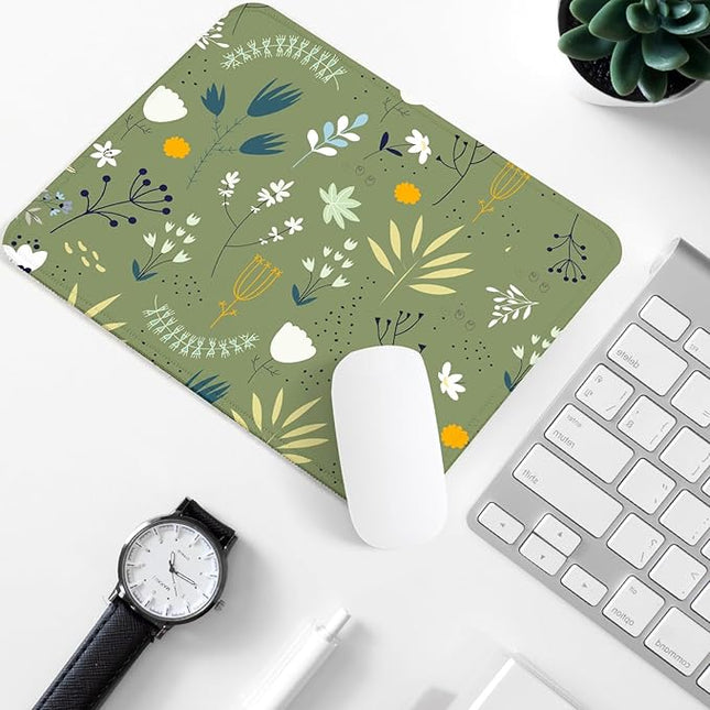 Flower Square Mouse Pad,Non-Slip Rubber Base Mouse Pad,Home Office Decoration Desktop Accessory,Laptop Mouse Pad for Office Laptops,9.4x7.8x0.12in.