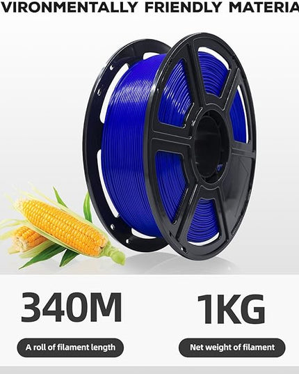 FLASHFORGE PLA Filament 1.75mm, 3D Printer Filament 1kg (2.2lbs) Spool, Dimensional Accuracy +/- 0.02mm, 3D Printing Filament Easy to Use and Fits for Most FDM 3D Printers (Blue)